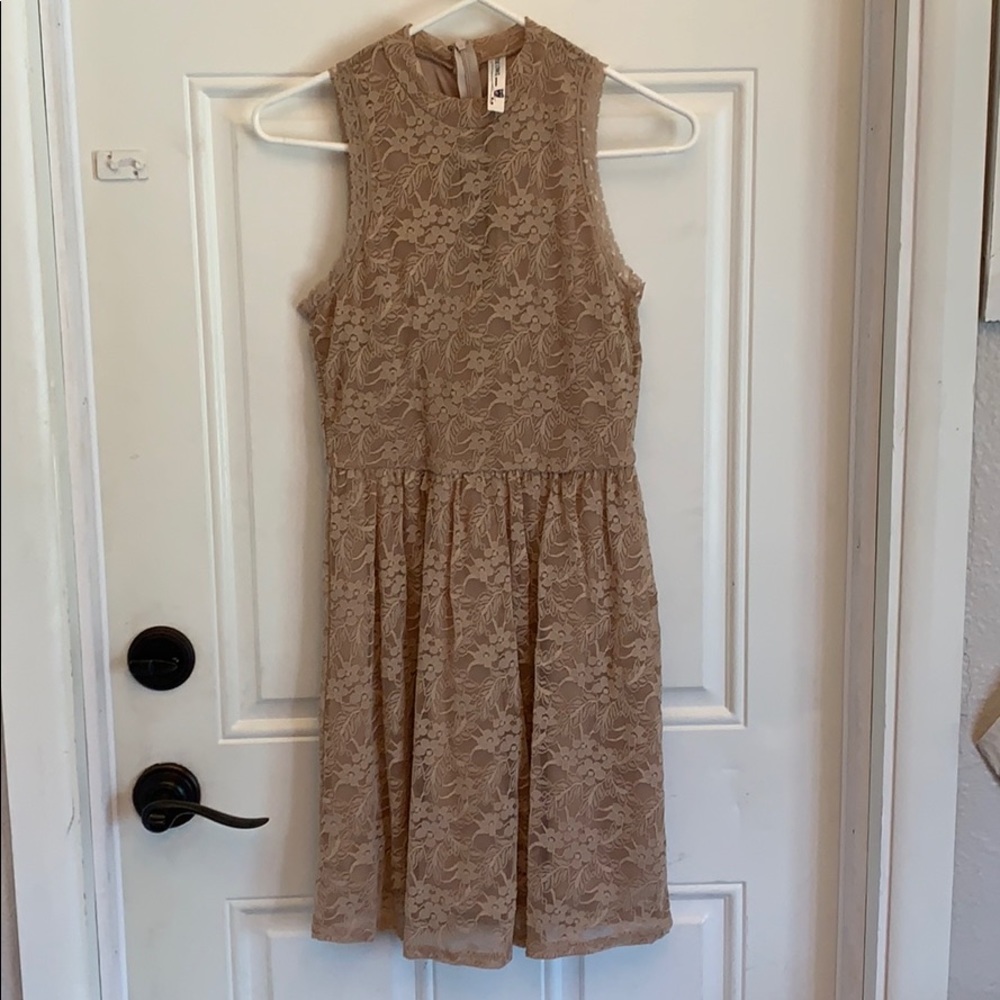 Brand new tan dress